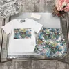 Clothing Sets Childrens Set Suit boys Girls Sets Kids Short Sleeve T-shirt Child Designer Clother Sports With letter Tiger Flower Forest Cotton White ldd240311