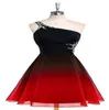2019 Новое сексуальное мини-платье для выпускного вечера с кристаллами на одно плечо, бисером, плюс размер, коктейльное платье для выпускного вечера, платье для особых случаев, Vestido Fie4812941