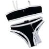 Costume da bagno da donna Designer Channel Bikini Costume da bagno da donna originale di alta qualità Costume da bagno diviso fresco stampato con cintura di bellezza