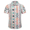 Men's Casual Shirts Hawaiian Shirt 3D Printed Short Sleeved Button Summer Beach Formal Fashionable Comfortable And Breathable