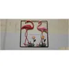 Chinese stijl producten Threensional Chinese stijl Flamingo muursticker Children039S kamer woonkamers decoratie schilderij3274801 Drop Dhde7