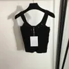 designer knit vest women fashion logo womens brand top summer sling t-shirt girl sexy shirt Mar 08