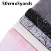 Other Arts And Crafts 50cm 5yards Gauze Yarn Creative Flower Wrapping Bouquet Packaging Material Florist Package Gift Papers Suppl302s