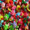 80 Stück neue Tierhaarbögen Blumen-Stil Gummibänder Hundebögen Niedliche Blütenblätter Tierhaare Hundezubehör Pflege Topknot327W