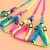 2021 New Small Pet Leashes Accessories New Nylon Pet Cat Dog Kitten Adjustable Colorful Harness Lead Leash Collar Belt253w