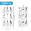 Bandanas Eye Test Snellen Chart Bandana Neck Warmer Men Women Winter Hiking Ski Scarf Gaiter Optometrist Optician Face Cover