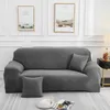 Elastyczna sofa narożna szezlana Cover 1 2 3 4 SEATER Wytrzymałe miękkie pokrowce meble do salonu długa slipcover SFT002 210607213L