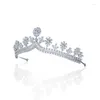 Hair Clips Accessories High-End Luxury Bridal Wedding Zircon Crown Super Shiny Headdress Party Dress