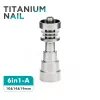 Herramientas manuales Metal Banger Domeless Titanium Nail 10 mm 14 mm Junta hembra macho 1 con 6 tipos diferentes ZZ