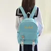 Backpack Customized Name Lightweight Small For Women Waterproof Outdoor Shopping Leisure Couples