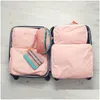 コスメティックバッグ5pcs 1セットの大型旅行収納バッグLage Clothes Tidy Organizer Pouch Suitcase Cosmetiquera Bolso Bag287Z260931 Othni