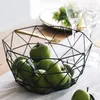 Nordic fruit plate creative modern minimalist living room coffee table home fruit basket wrought iron fruit bowl snack storage bas292S