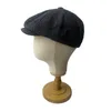 Berets moda lã sboy bonés homens espinha de peixe plana pintores britânicos chapéus macio outono inverno casquette para mulheres