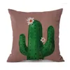 Kussen Creatieve Cactus Cover Tropische Planten Afdrukken Sierhoes Woondecoratie Kussensloop Funda De Almohada