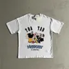 Heren T-shirt zomer designer korte mouwen Amerikaans tij ronde hals dames T-shirt los casual cartoon borduurwerk katoen hoge kwaliteit