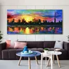 LNIFE Painting Colorful Oil Painting Printed On Canvas Abstract Wall Art For Living Room Modern Home Decor Landscape Pictures273h