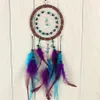 Antique Imitation Dreamcatcher Gift checking Dream Catcher Net With natural stone Feathers Wall Hanging Decoration Ornament GA461261v