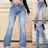 Pantalon Femme Taille Haute Jambe Large Jean Bell Bottom Pour Femmes Femmes Sweat Sexy