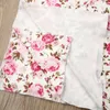Couvertures 2pcs né bébé floral snuggle emmaillotage couverture sac de couchage swaddle réception