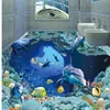 wallpaper for walls 3 d for living room Underwater world 3D bathroom floor 3d floor painting wallpaper300w