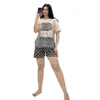 Summer New Women's Tacksuits T-shirt Shorts luksusowy garnitur 2-częściowy zestaw sportowy garnitur DD0039