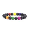 Perlé 8mm Colorf Pierre À La Main Perles Brins Bracelets De Charme Pour Hommes Femmes Bracelet Élastique Mode Amant Bijoux Drop Livraison Jewe Dhvta