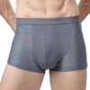 Underbyxor Mjartoria 2024 Summer Men's Underwear Fitness Superelastic Boxer Soft Breatble Manes Plus Size 4xl