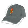 Berets Orange Bird Cowboy Hat Snap Back Luksusowa czapka w golfach damskich czapek na słońce męskie