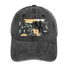 Bérets MR - M R avec des fleurs vintage Chapeau de cowboy Soleil Noël pour hommes femmes