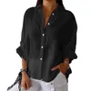 Blusas femininas camisa de cor sólida feminina elegante lapela com laço detalhe elegante único breasted blusa para chique