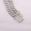 Luxurious Moissanite Diamond 925 Sterling Silver Cuban Chain for Men Cuban Linked Iced Out Hip-hop Style Custom Chain