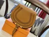 Marcie Designer Woody Saddles Bag Luxus Frauen Vintage Cowskin Leder Clutch Hobo Herren Crossbody Messenger Schulter Handtasche Taschen Mode Magnetic Schnalle