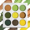 Groen Blauw Shimmer Matte Eyeshadow PaletteGroothandel Aangepaste Langdurige Oogpigmenten Glanzend Perfect Cadeau voor Schoonheid meisje 240226