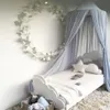 Ins nouveau rideau de lit pour enfants en mousseline de soie dôme lit bébé rideaux princesse 4 couleurs en option moustiquaire 263t