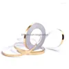 Wall Stickers 1Rolls Waterproof Gold Sier Diy Copper Foil Strip Gap Sealing Tape Sticker Floor Seam Home Decoration Drop Delivery Gard Dhjle