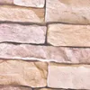 Bakgrunder 3D dekorativa väggdekaler Brick Stone Rustic Self-Hehesive Sticker Home Decor Wallpaper Roll For Bedroom Kitchen215L