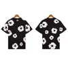 Дизайнерская мужская и женская модная летняя одежда Denimtear Спортивные костюмы High Street Kapok Свободная футболка из пенопласта с короткими рукавами и принтом 14ef