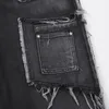 Calças masculinas Y2K Vintage Denim Mens Elegante Solto Multi Bolso Calças Fray The Bottoms Jeans Gótico Punk Streetwear Ropa Hombre