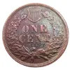 US07 Hobo Nickel 1909 Indian Cent Penny mit Blick auf den Totenkopf-Skelett-Zombie-Kopie-Münzenanhänger Zubehör Münzen246p