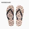 Whereisart 3D Horse Print Mujer Chanclas de verano Zapatillas de playa casuales Sandalia Flipflop para mujeres Zapatillas Zapatos de goma femeninos S1xw #