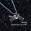 Vintage Titanium Steel Box Chain Necklace Harley Motorcycle Pendant Mens Long Sweater Chain Couple Accessories