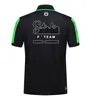 T-shirt à manches courtes pour pilote d'équipe de course F1, vêtements à revers, grande taille, à séchage rapide, en 2024