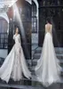 Gorgeous Milva Bridal Wedding Dresses Illusion Long Sleeves Low Back Lace Mermaid Wedding Dress with Detachable Skirt6610022