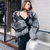 Short Fur And Women's Fashionable Imitation Fox Whole Leather 2023 Winter New Coat Haining 8385