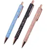 54 Color Glitter Bling Ballpoint Pens Sparkly Metal Retractable Sequins Fancy For Women Supplies Black Ink Medium Point 1.0 Mm