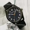 Relógios masculinos 2813 relógio automático pulseira de couro marrom mostrador azul movimento mecânico relojes de lujo para hombre