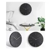 Horloges murales 2X horloge simple 12 pouces salon maison montre mode chambre horloge-noir