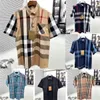 Chemise habillée pour hommes de marque Chemise pour hommes Polo de créateur Marque de luxe Classique Plaid Solid Business Casual Sleeve Stripe Slim Masculin Social Fashion Plaid