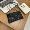 Projektantka dojeżderska dla kobiet Koreańska nowa worka dla damskiej torba do portfela moda Diamond trzykrotnie skórzana karta duża pojemność