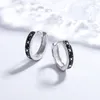 أقراط مسمار 2024 Fashion S925 Sterling Silver Black Rascal Starlight للرجال والنساء على غرار الشارع البارد